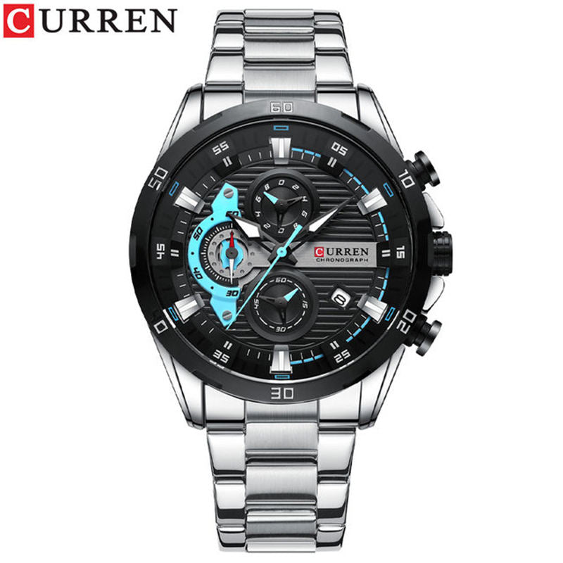 CURREN 8402 Watch, Multifunctional, Chronograph