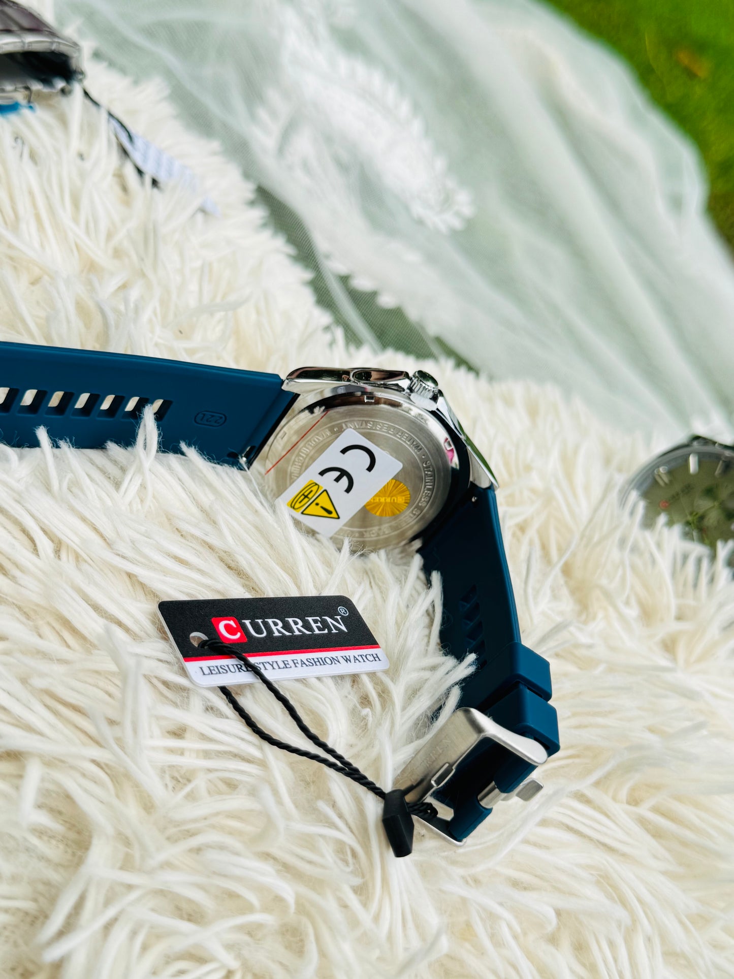 CURREN 8449 Watch for Men  Watch High Quality Silicone Strap, Waterproof