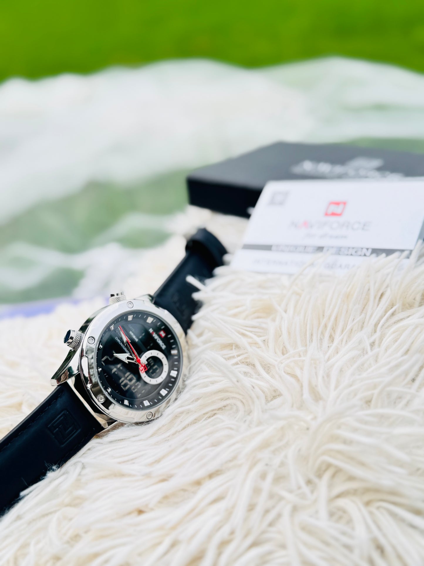 Hot Sale NAVIFORCE New 9208 Quartz Watches Men Casual Sports Chronograph Quartz Wrist Watch Waterproof Relojes Luxury Wristwatch