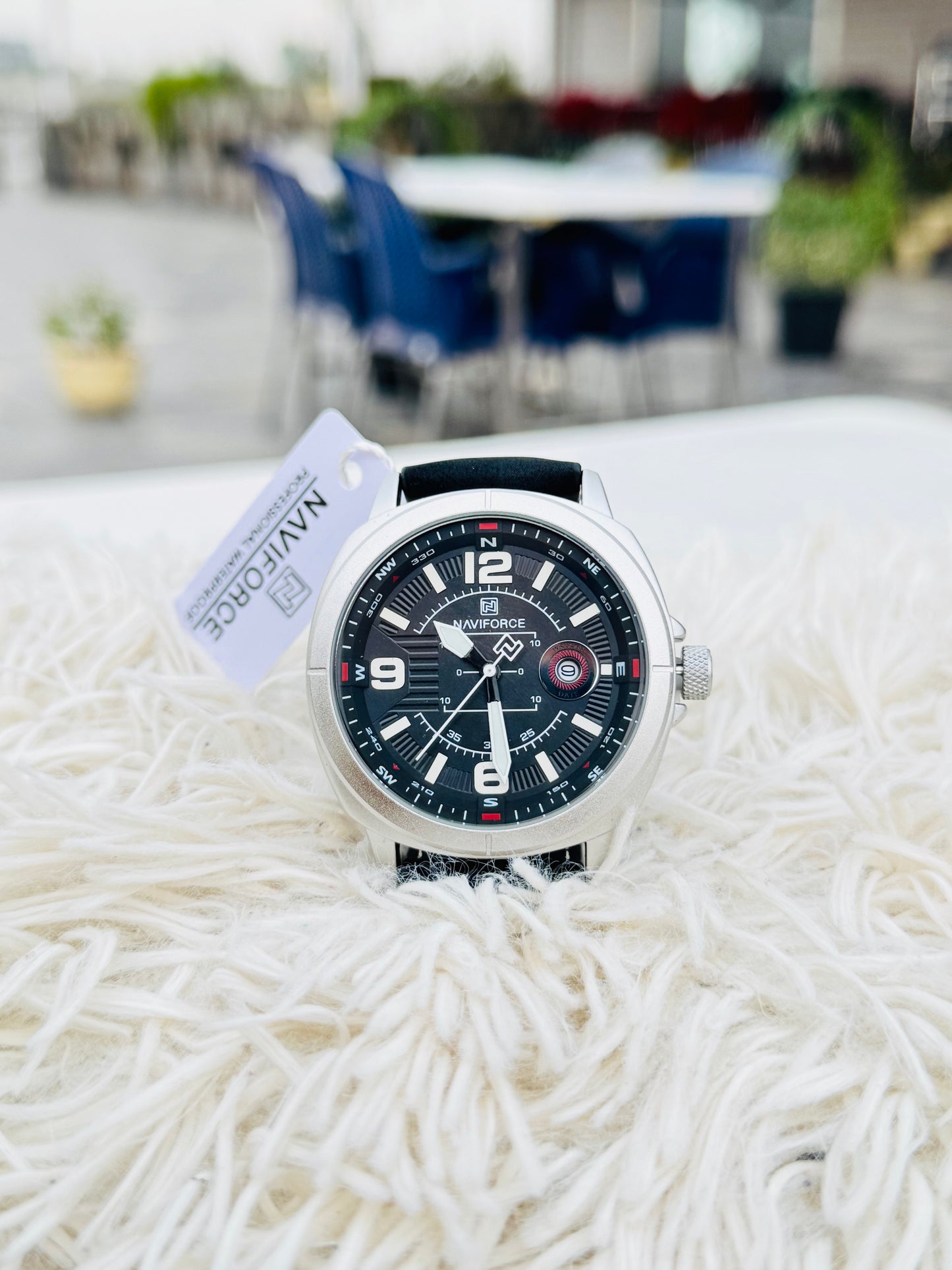 Hot Sale NAVIFORCE Men Quartz Waterproof Watches Top Brand Men Sport Watch High Quality Leather Band Wristwatch Reloj Hombre