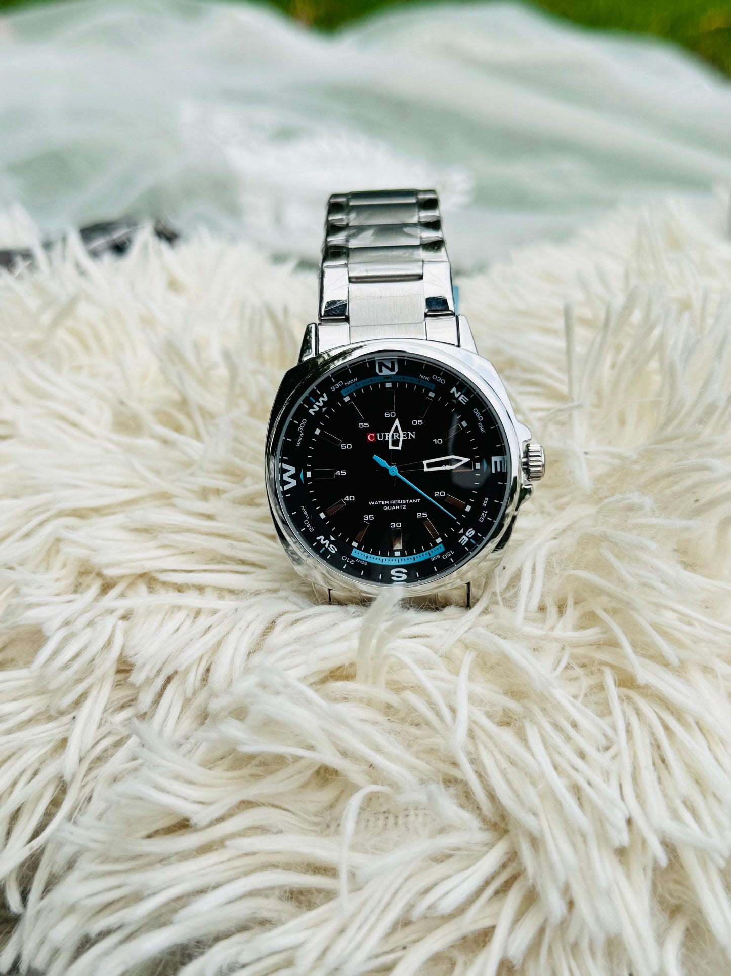 CURREN 8455 Watch for Men Luxury Sports Men's Quartz Watch with 3ATM Waterproof Stainless Steel Strap Wristwatch