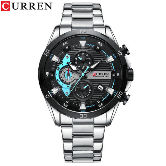 CURREN 8402  Watch, Multifunctional, Chronograph