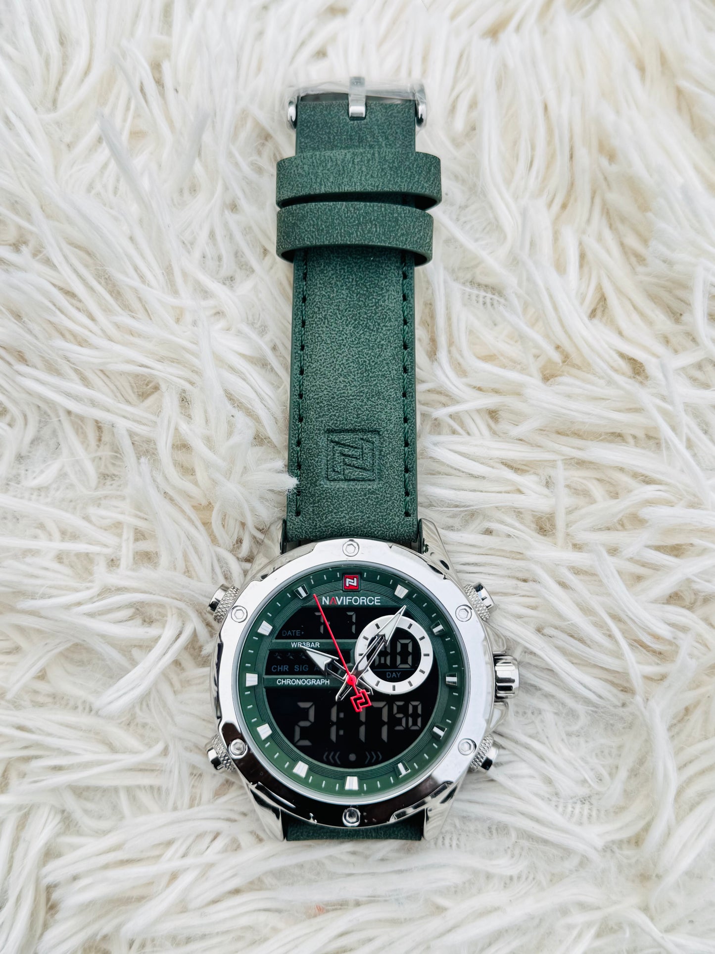 Top Quality Naviforce 9208 Mens Sports Relogio Masculino Digital Quartz Watch