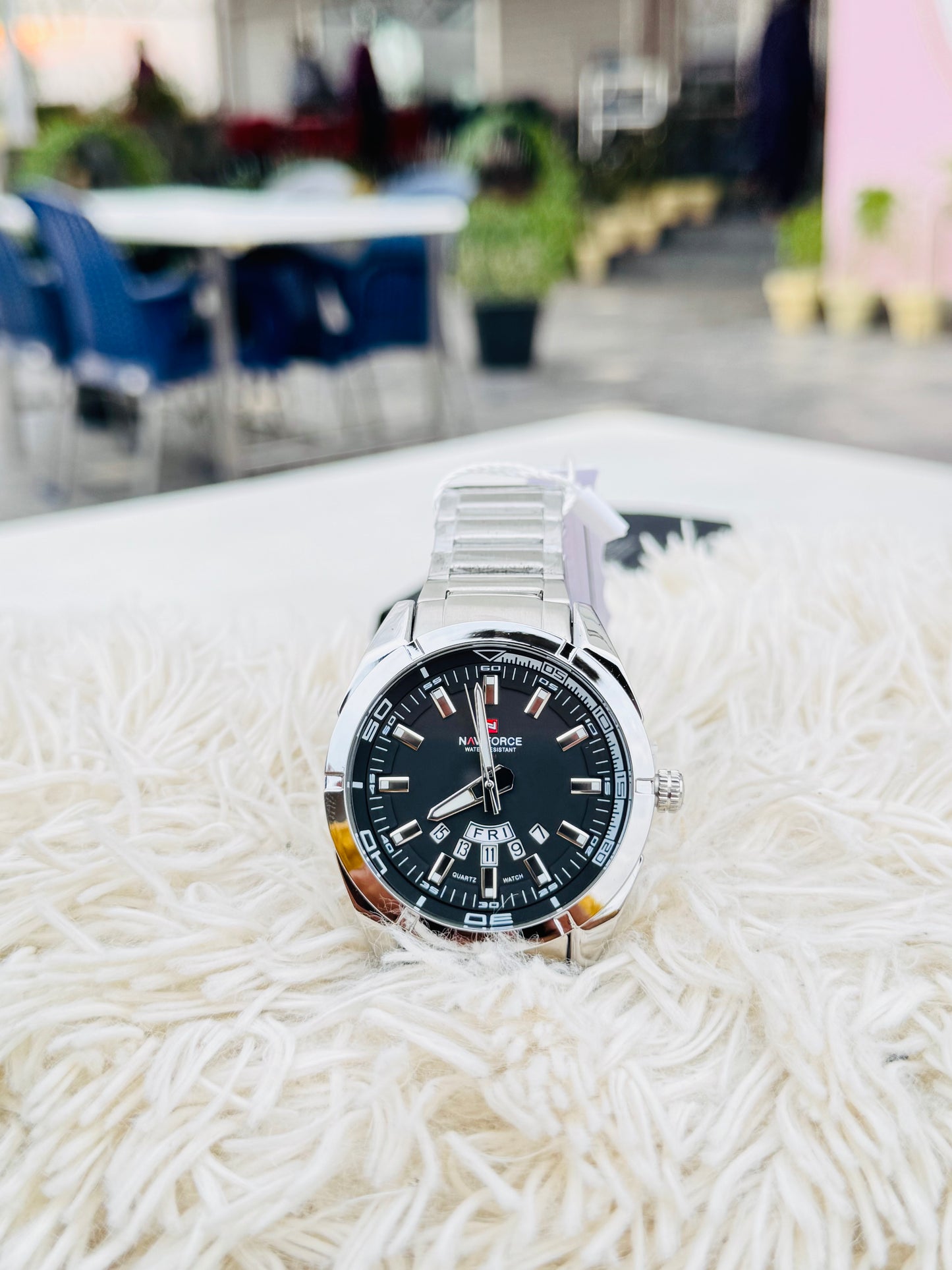 NAVIFORCE 9038 Men's Luxury Quartz Wristwatch Waterproof Stainless Steel Casual Business & Sport Style with 41mm Dial Diameter