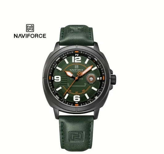 NAVIFORCE Men'S with Calendar, Fashionable Casual Sports Zinc Alloy Case, 3ATM Waterproof.