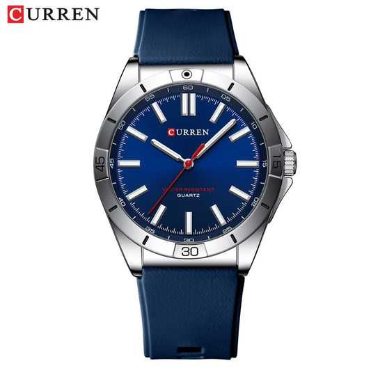 CURREN 8449 Watch for Men  Watch High Quality Silicone Strap, Waterproof