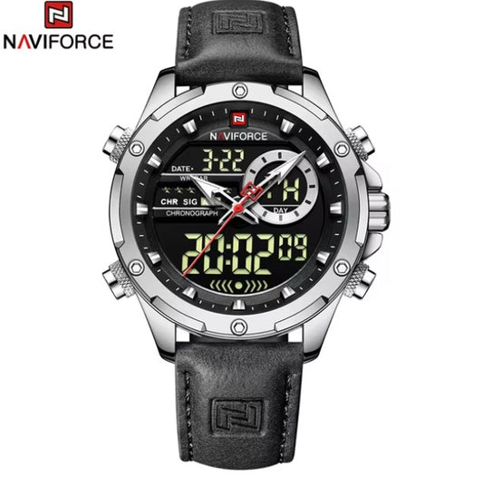 Hot Sale NAVIFORCE New 9208 Quartz Watches Men Casual Sports Chronograph Quartz Wrist Watch Waterproof Relojes Luxury Wristwatch