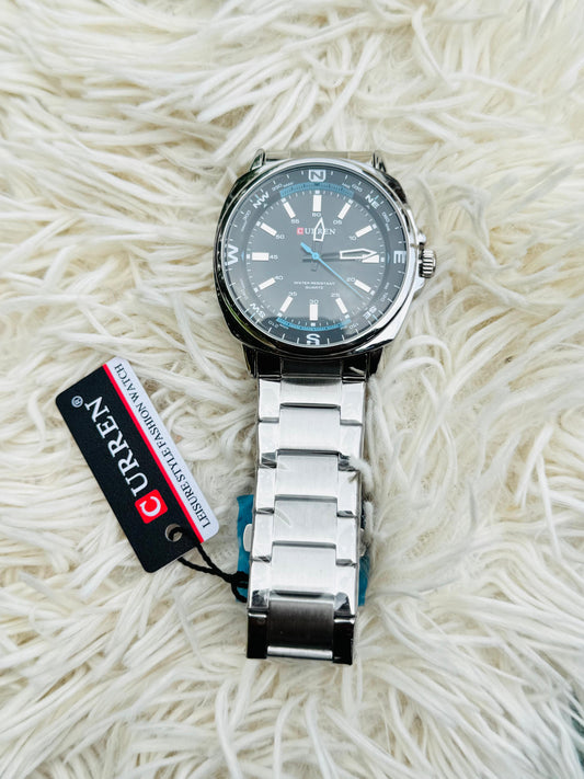 CURREN 8455 Watch for Men Luxury Sports Men's Quartz Watch with 3ATM Waterproof Stainless Steel Strap Wristwatch