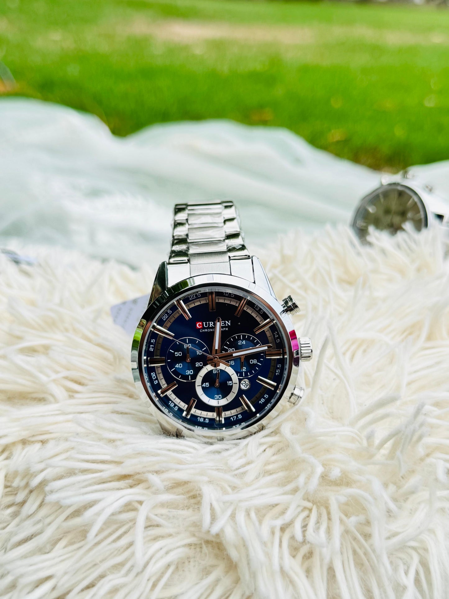CURREN Men Watch 8355 Luxury Sports Quartz Mens Watches Full Steel Waterproof Chronograph Wristwatch Men Relogio Masculino