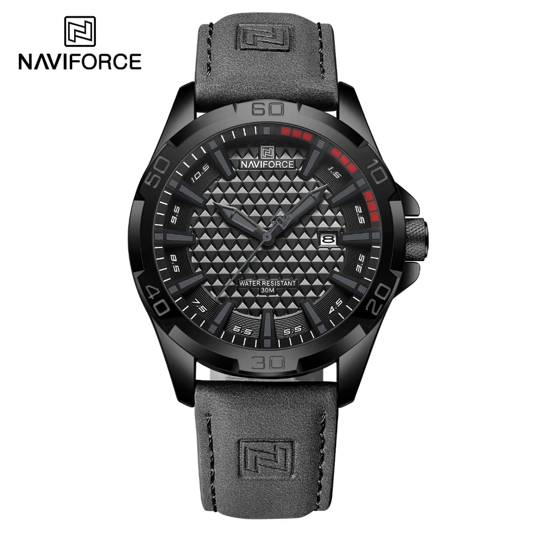 Quartz Watch with Genuine Leather Strap, Waterproof Dial, Youthful and Stylish Wristwatch